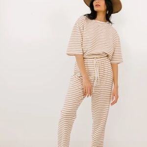 NWT Stripe Lounge Set